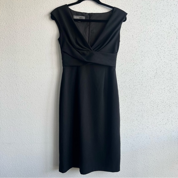 Donna Ricco Dresses & Skirts - Donna Ricco New York Black V-Neck Midi Dress